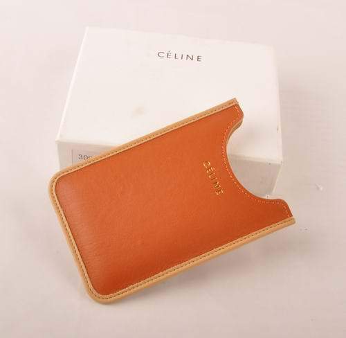 Celine Iphone Case - Celine 309 Yellow Orange Original Leather
